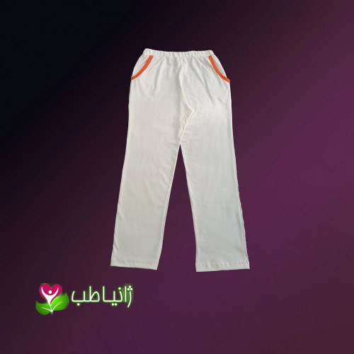 شلوار راحتی زنانه ژانیاطب نخی ضد بو و عرق سایزبندی کامل