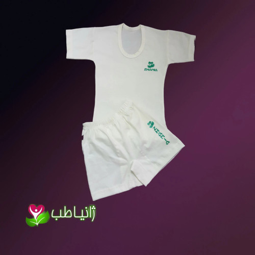 زیرپوش و شورت پادار بچه گانه ژانیاطب صدرصد نخی گیاهی ضد بو و قارچ مناسب پسرانه و دخترانه