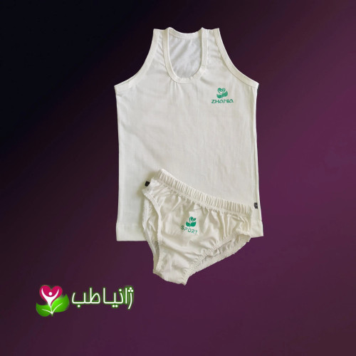 تاپ و شورت نخی بچه گانه ژانیاطب مناسب دخترانه و پسرانه سایز 1 تا 6