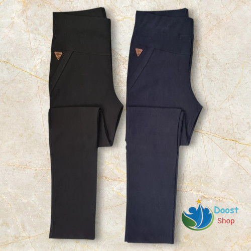 شلوار زنانه راسته بنگال کارمندی قد 100 رنگ ثابت پرز نمیشود سایز 38 تا 48
