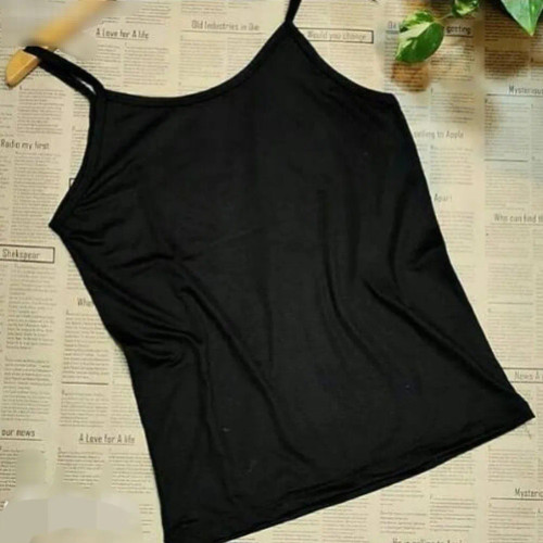 تاپ بندی زنانه دخترانه مشکی ویسکوز درجه عالی سایز 36 تا 46 زیر مانتویی