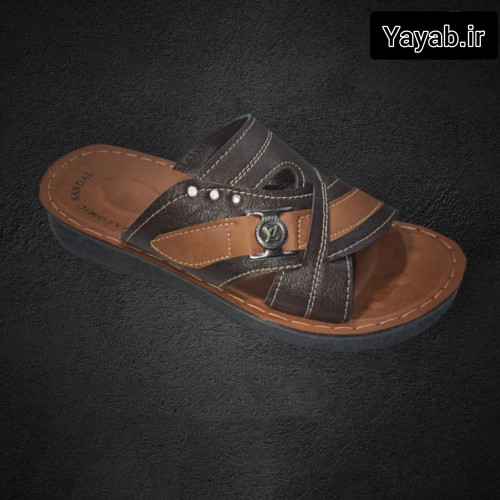 صندل مردانه مدل بهروزی راحت و پرفروش زیره پی وی سی ضد لغزش مناسب استفاده روزمره