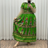 پیراهن کریشه آستین کوتاه زنانه فری سایز تا 52 کمربنددار چهارفصل تنخور شیک و راحت کد 1181