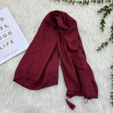 شال نخی ساده زنانه کد 914، بدون آبرفت و رنگ رفت، 200x70 سانت