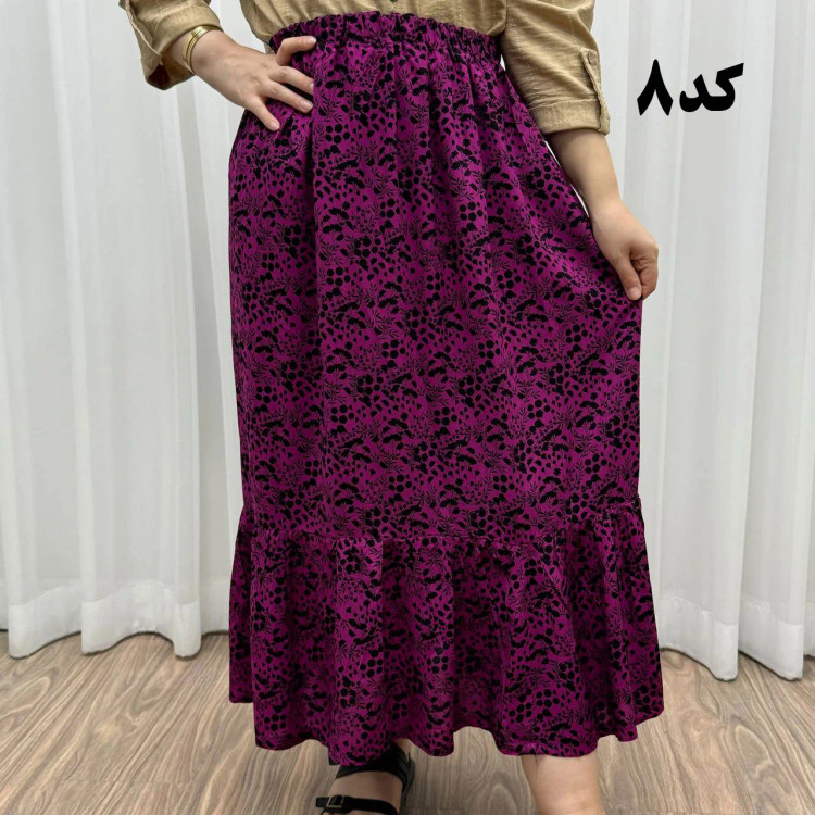 دامن نخی خارجی مدل پری فری سایز تا 48 قد 91 سانتیمتر بدون آبرفت و رنگرفت