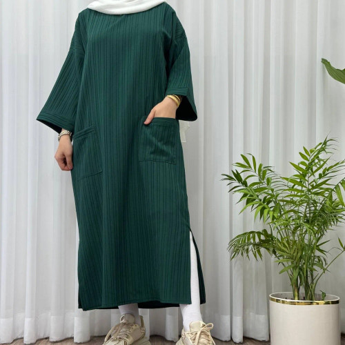 کفتان آیوا زنانه فری سایز تا 50 بغل چاک دار مناسب چهارفصل شیک و راحت بدون سایه اندازی