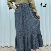 دامن نخی خارجی مدل پری فری سایز تا 48 قد 91 سانتیمتر بدون آبرفت و رنگرفت