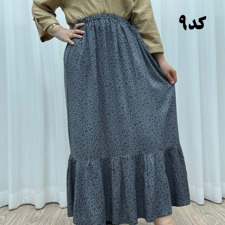 دامن نخی خارجی مدل پری فری سایز تا 48 قد 91 سانتیمتر بدون آبرفت و رنگرفت