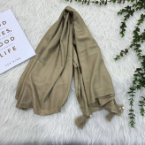 شال نخی ساده زنانه کد 914، بدون آبرفت و رنگ رفت، 200x70 سانت