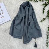 شال نخی ساده زنانه کد 914، بدون آبرفت و رنگ رفت، 200x70 سانت