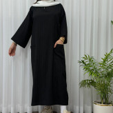 کفتان آیوا زنانه فری سایز تا 50 بغل چاک دار مناسب چهارفصل شیک و راحت بدون سایه اندازی