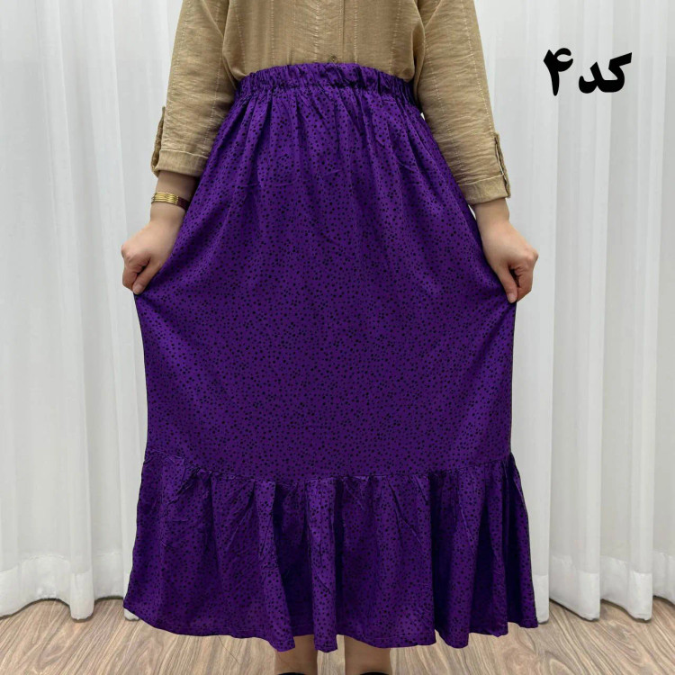 دامن نخی خارجی مدل پری فری سایز تا 48 قد 91 سانتیمتر بدون آبرفت و رنگرفت