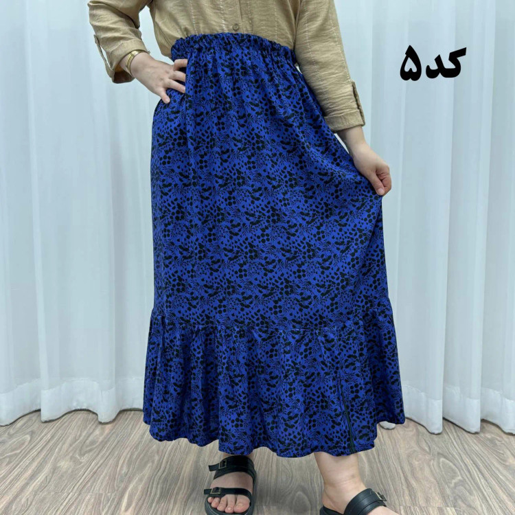 دامن نخی خارجی مدل پری فری سایز تا 48 قد 91 سانتیمتر بدون آبرفت و رنگرفت