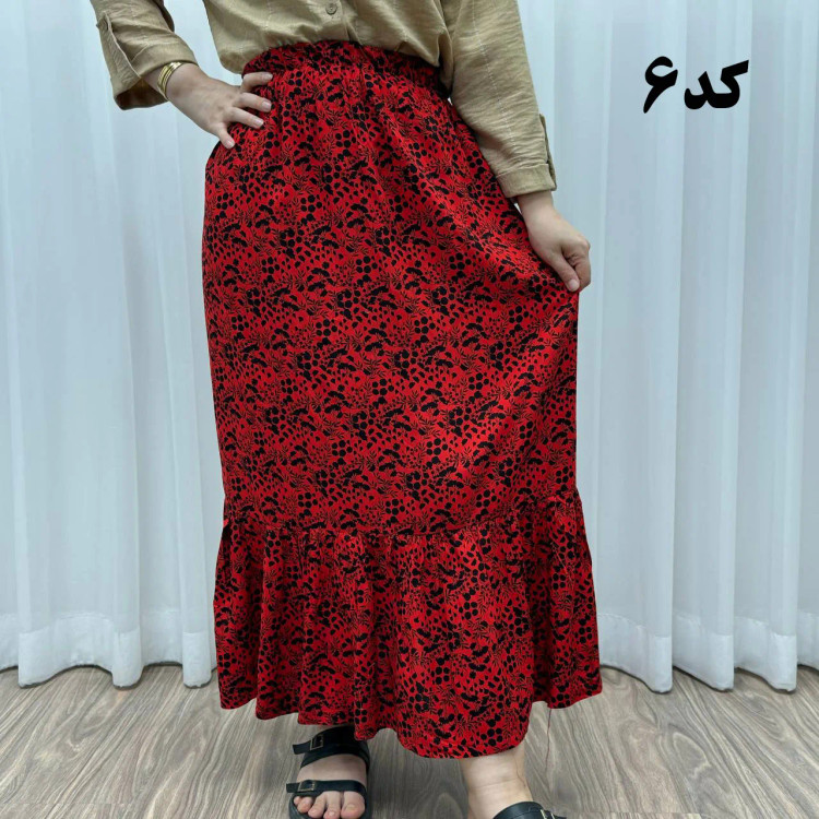 دامن نخی خارجی مدل پری فری سایز تا 48 قد 91 سانتیمتر بدون آبرفت و رنگرفت