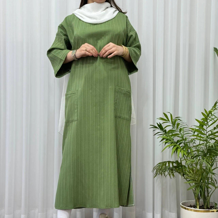 کفتان آیوا زنانه فری سایز تا 50 بغل چاک دار مناسب چهارفصل شیک و راحت بدون سایه اندازی