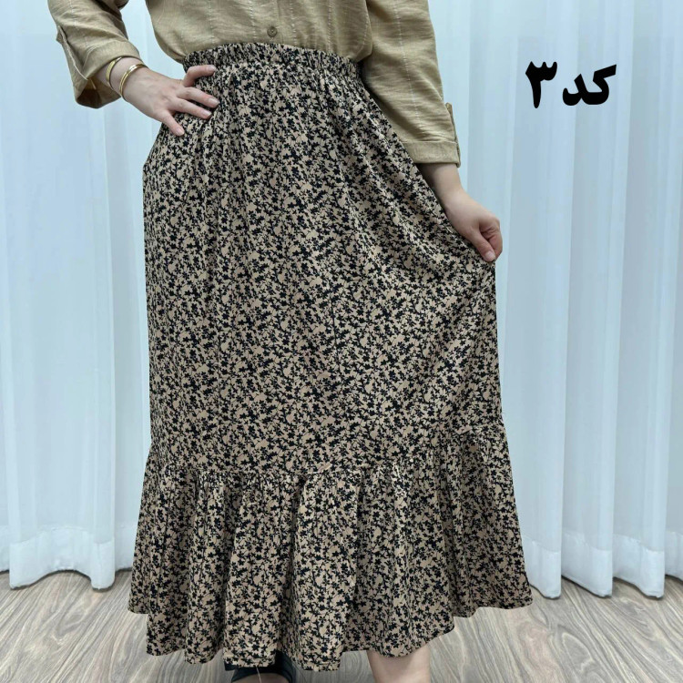 دامن نخی خارجی مدل پری فری سایز تا 48 قد 91 سانتیمتر بدون آبرفت و رنگرفت