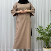 کفتان آیوا زنانه فری سایز تا 50 بغل چاک دار مناسب چهارفصل شیک و راحت بدون سایه اندازی