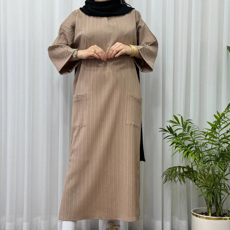 کفتان آیوا زنانه فری سایز تا 50 بغل چاک دار مناسب چهارفصل شیک و راحت بدون سایه اندازی