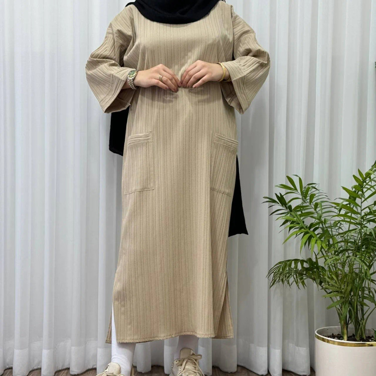 کفتان آیوا زنانه فری سایز تا 50 بغل چاک دار مناسب چهارفصل شیک و راحت بدون سایه اندازی