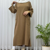 کفتان آیوا زنانه فری سایز تا 50 بغل چاک دار مناسب چهارفصل شیک و راحت بدون سایه اندازی