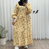 پیراهن ساحلی نخی کنفی مدل مکعبی 661 فری سایز تا 50 کمربنددار چهارفصل شیک و راحت بدون آبرفت و رنگ رفت