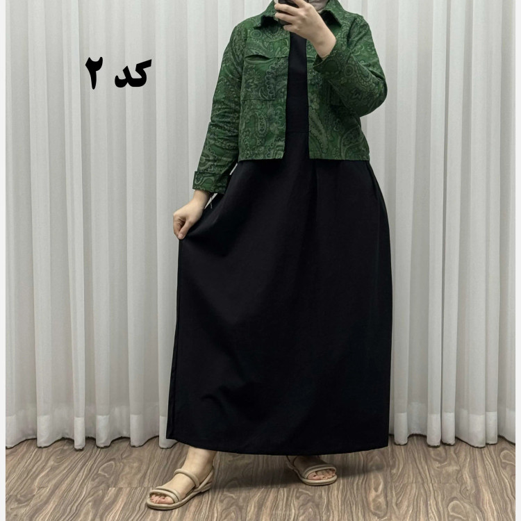 کت سارافون ترمه پاموق کد 1524 فری سایز مناسب تا سایز 46 جنس لینن چهارفصل شیک و راحت