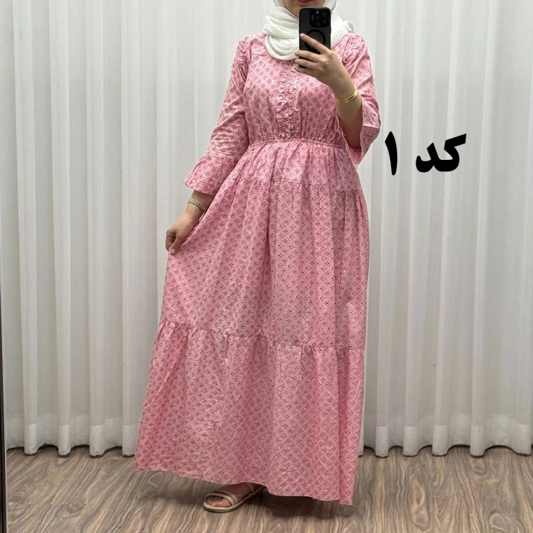 پیراهن ساحلی نخی آستین بلند فری سایز تا 48 کد 749 شسته شده بدون آبرفت و رنگ رفتگی چهارفصل تن خور شیک