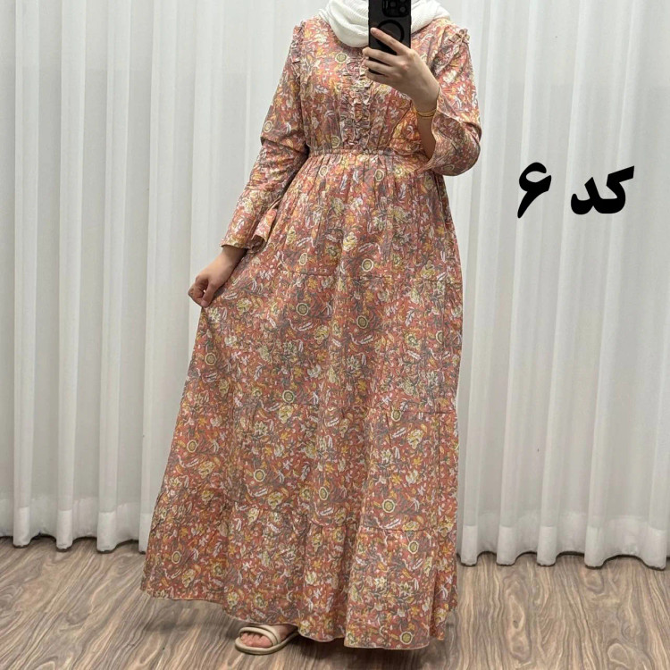 پیراهن ساحلی نخی آستین بلند فری سایز تا 48 کد 749 شسته شده بدون آبرفت و رنگ رفتگی چهارفصل تن خور شیک