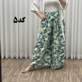 دامن شلواری لاله زار کد 1521 نخی فری سایز تا 48 چهارفصل شیک و راحت بدون آبرفت و چروک