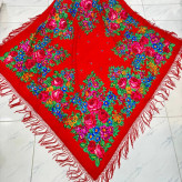 روسری ترکمن اصل پشمی ضخیم زنانه قواره بزرگ مناسب پاییز و زمستان