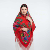 روسری ترکمن اصل پشمی ضخیم زنانه قواره بزرگ مناسب پاییز و زمستان