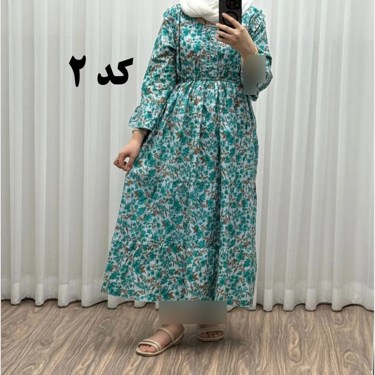 پیراهن ساحلی نخی آستین بلند فری سایز تا 48 کد 749 شسته شده بدون آبرفت و رنگ رفتگی چهارفصل تن خور شیک