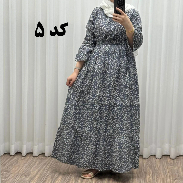 پیراهن ساحلی نخی آستین بلند فری سایز تا 48 کد 749 شسته شده بدون آبرفت و رنگ رفتگی چهارفصل تن خور شیک