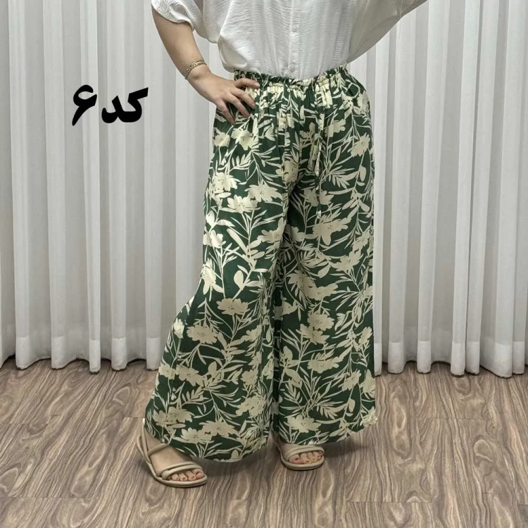 دامن شلواری لاله زار کد 1521 نخی فری سایز تا 48 چهارفصل شیک و راحت بدون آبرفت و چروک