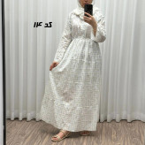 پیراهن ساحلی نخی آستین بلند فری سایز تا 48 کد 749 شسته شده بدون آبرفت و رنگ رفتگی چهارفصل تن خور شیک