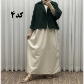 کت سارافون لینن فری سایز زنانه مناسب تا سایز 46 پاموق کد 1527 چهارفصل شیک و راحت