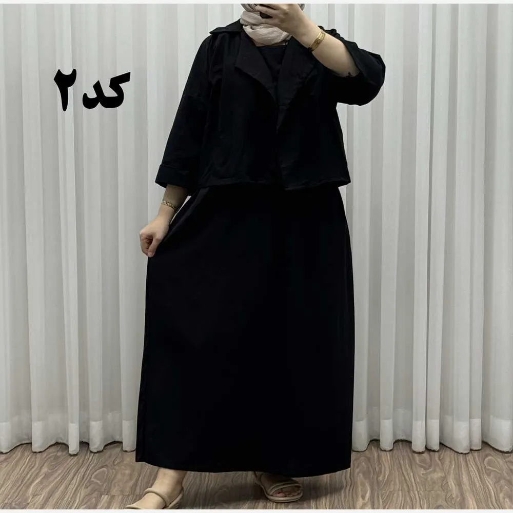 کت سارافون لینن فری سایز زنانه مناسب تا سایز 46 پاموق کد 1527 چهارفصل شیک و راحت