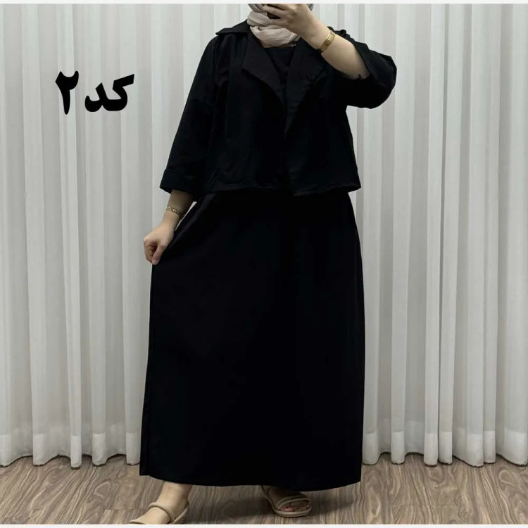 کت سارافون لینن فری سایز زنانه مناسب تا سایز 46 پاموق کد 1527 چهارفصل شیک و راحت