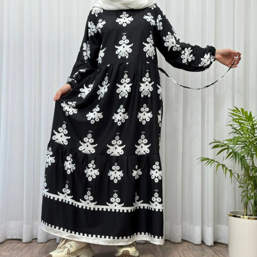 پیراهن ساحلی زنانه بوگاتی فری سایز تا 48 قد 135 چهارفصل شیک و راحت بدون آبرفت و رنگ رفت