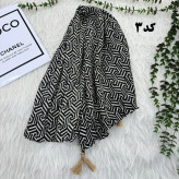 شال کریشه نخ پفکی قواره بزرگ 200x80 زنانه روزمره بدون آبرفت و چروک