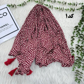 شال کریشه نخ پفکی قواره بزرگ 200x80 زنانه روزمره بدون آبرفت و چروک