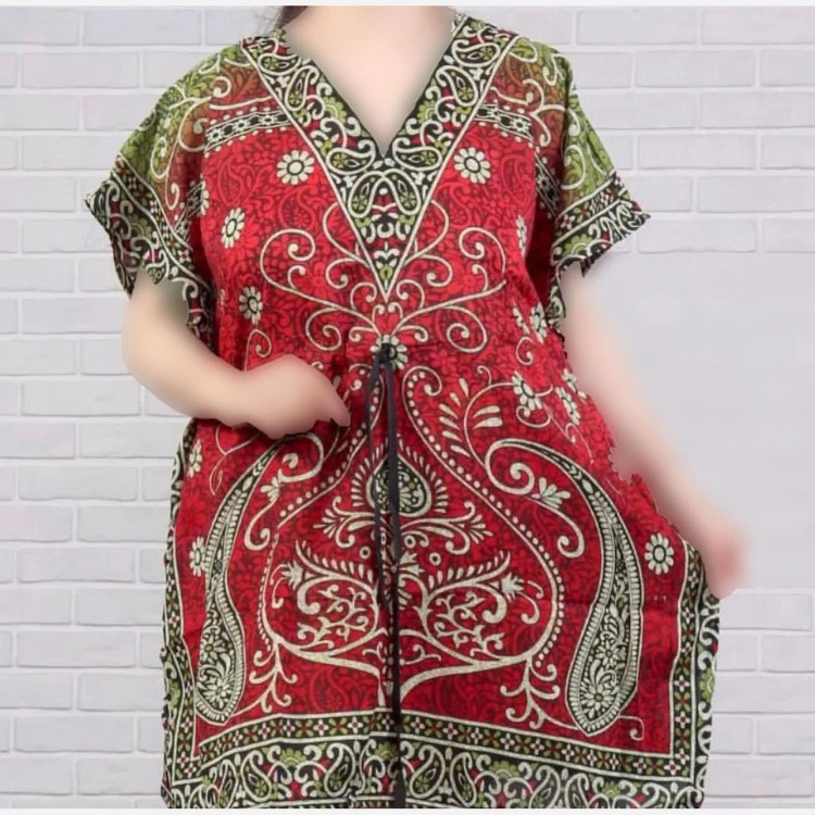 پیراهن طرح سنتی هندی بته جغه فری سایز سیلک هندی زنانه تا سایز 60 شیک و راحت چهارفصل بدون آبرفت و رنگ رفت