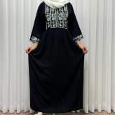 پیراهن ساحلی زنانه نخی مدل الهه فری سایز تا 46 کمربند دار تن خور شیک و راحت چهارفصل سایه نمیندازد