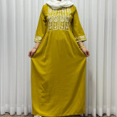 پیراهن ساحلی زنانه نخی مدل الهه فری سایز تا 46 کمربند دار تن خور شیک و راحت چهارفصل سایه نمیندازد