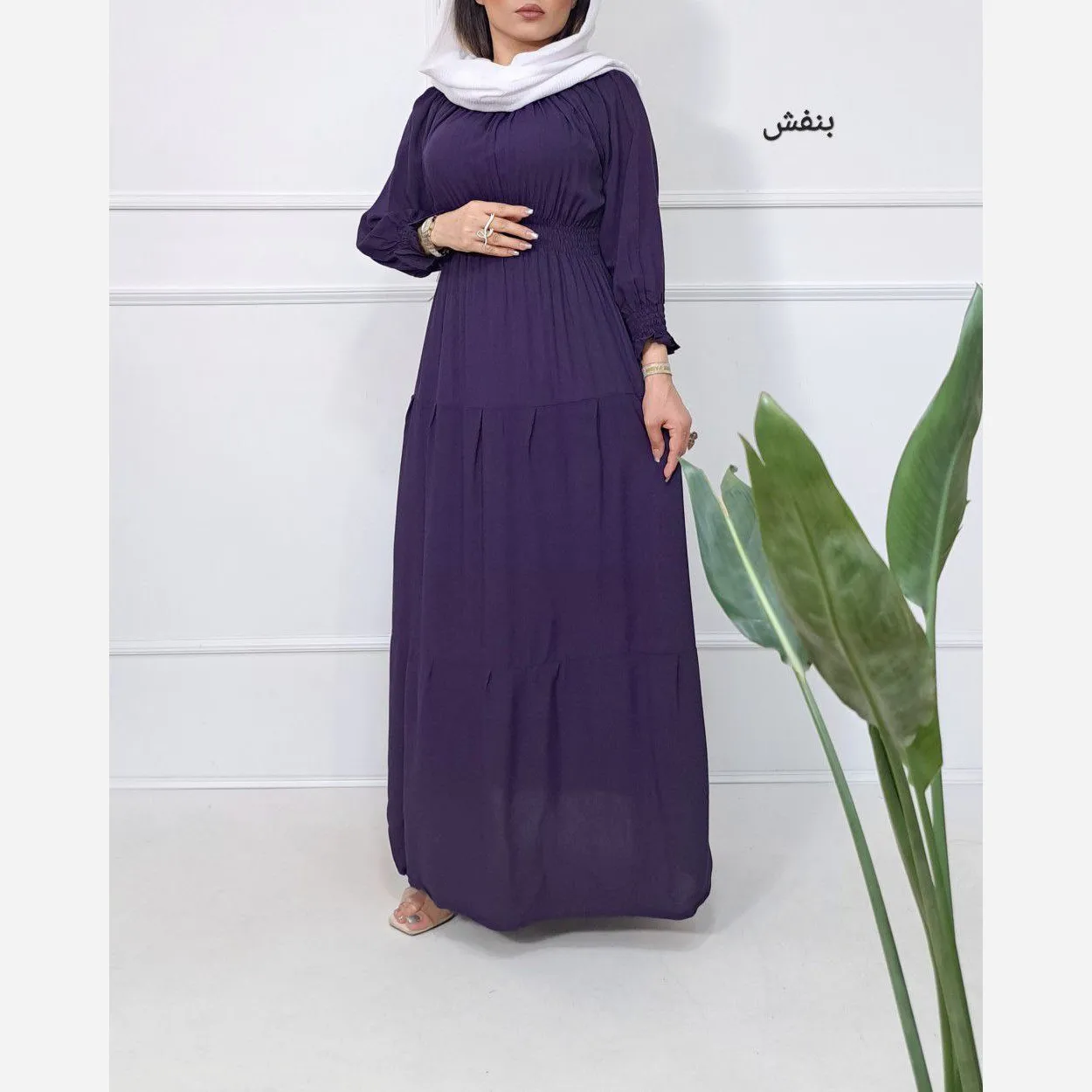 پیراهن ساحلی نخی طرح فرح فری سایز تا 48 قد 138 دور سینه 110 بدون آبرفت و رنگ رفت