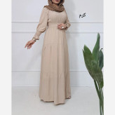 پیراهن ساحلی نخی طرح فرح فری سایز تا 48 قد 138 دور سینه 110 بدون آبرفت و رنگ رفت