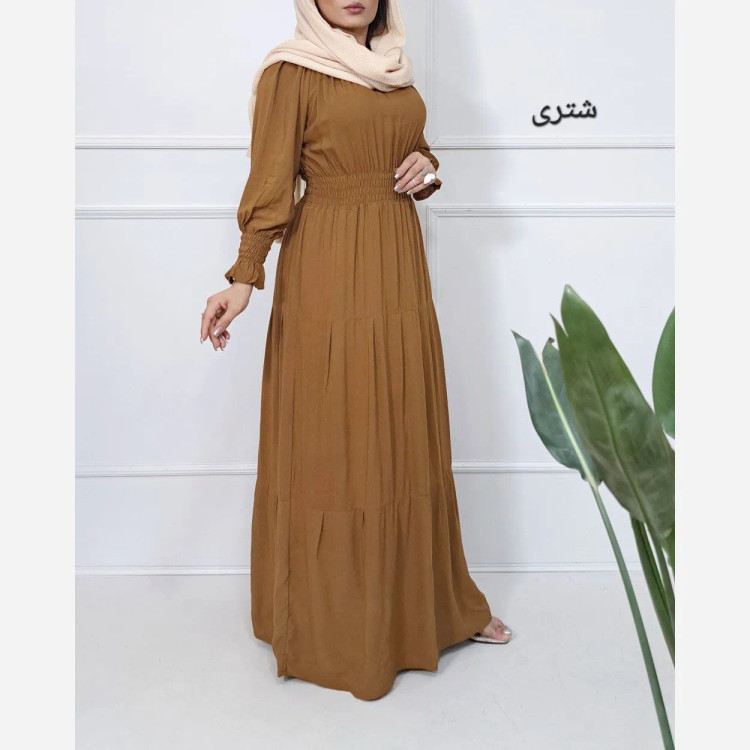 پیراهن ساحلی نخی طرح فرح فری سایز تا 48 قد 138 دور سینه 110 بدون آبرفت و رنگ رفت