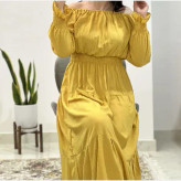 پیراهن ساحلی نخی طرح فرح فری سایز تا 48 قد 138 دور سینه 110 بدون آبرفت و رنگ رفت