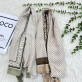 شال نخی طرحدار سی آی اسکارف کد 865 قواره 185×70 سانت عدم آبرفت و رنگرفتگی