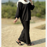 ست بلوز شلوار صوفیا فری سایز زنانه مناسب تا سایز 50 چهارفصل شیک و راحت بدون آبرفت و رنگ رفت